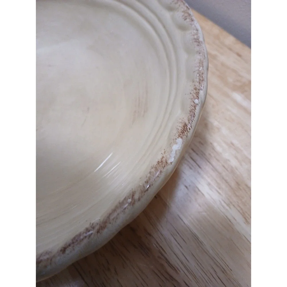 Artimino Tuscan Countryside Cream Earthenware Bowl 8 Inch Cereal Bowl Salad Bowl - Picture 5 of 7
